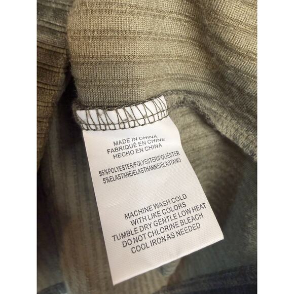 O'neill Size LG Army Green Ribbed Super Soft Hoodie Oversized Cropped - Picture 3 of 5